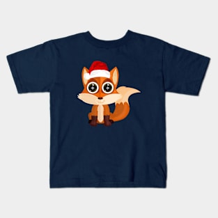 Christmas Fox Kids T-Shirt